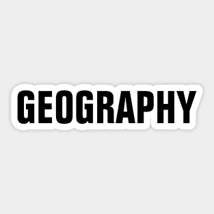 Geography Word - Simple Bold Text Sticker